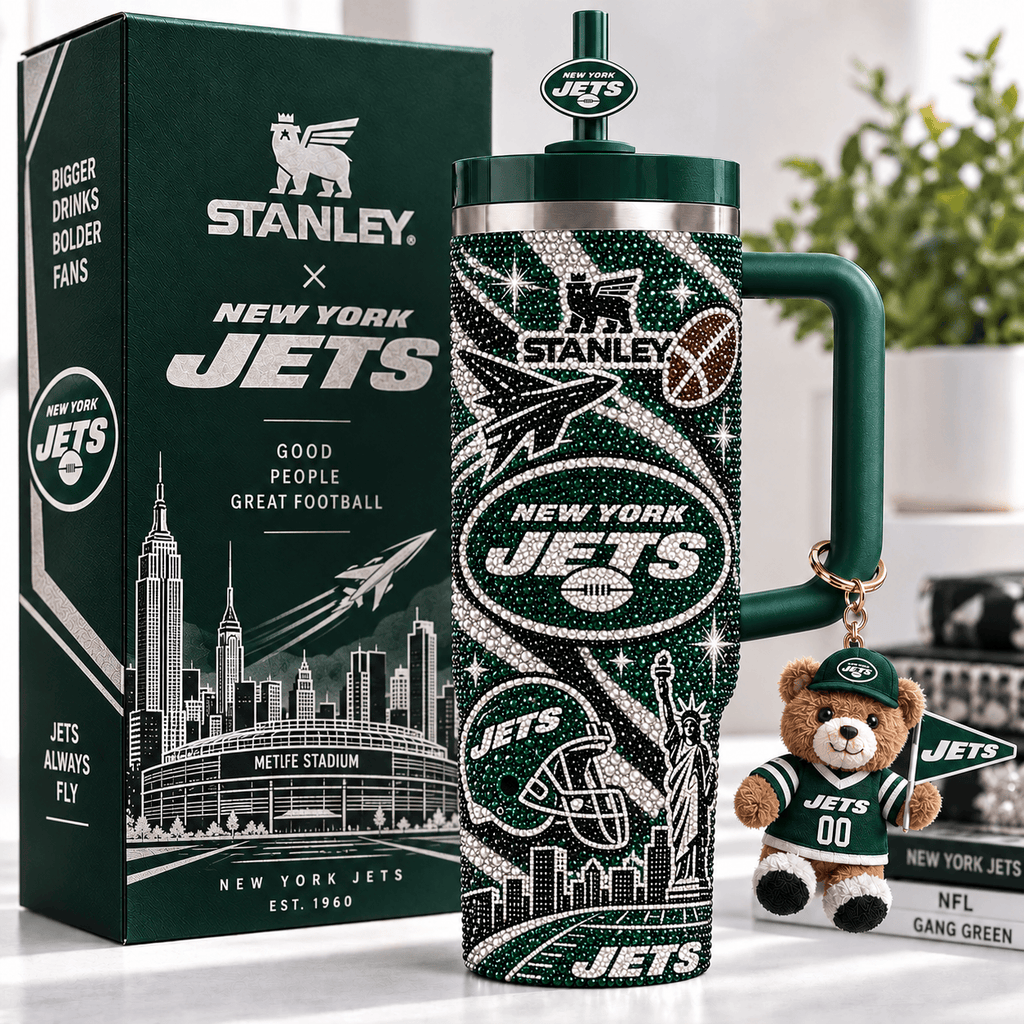 NYJ 40oz Tumbler With Handle TTNL