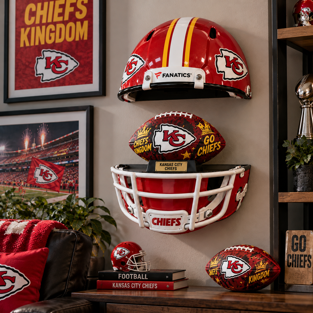 KCC Premium LED Helmet Wall Shelf NTNA