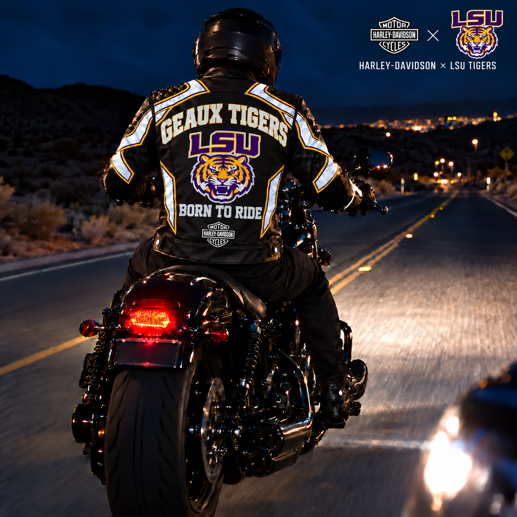 LSU Reflective Biker Jacket PNPA
