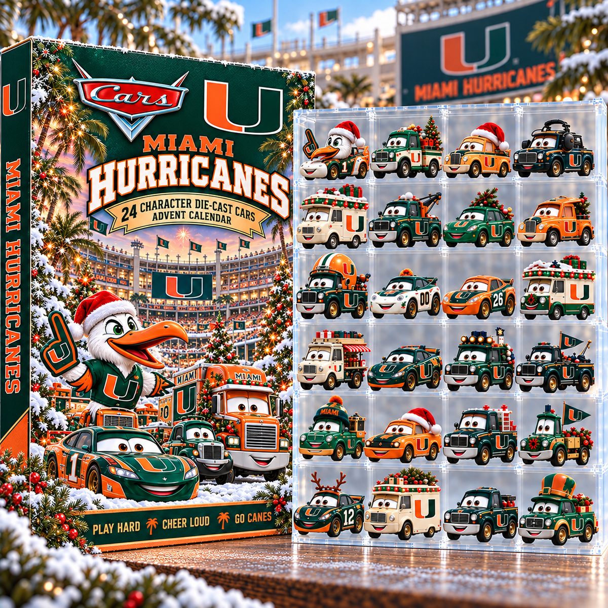 MHC Premium Character Die-Cast Cars Christmas Advent Calendar NTNA