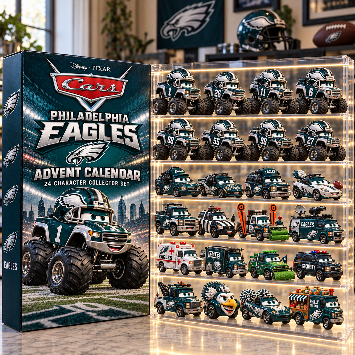 PLDE Premium Character Die-Cast Cars Christmas Advent Calendar LNTH