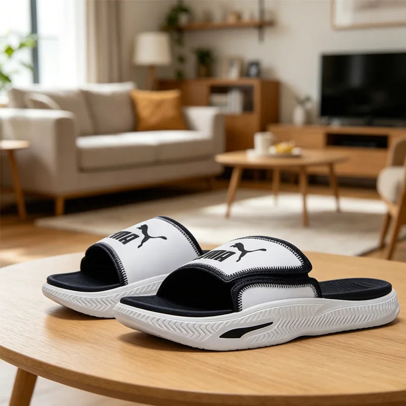 Puma Unisex Slide Slippers 395432-02 Summer Lightweight Comfort Sandals Fashion Beach Shoes for Men and Women