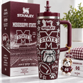 Mississippi State Bulldogs 40oz Tumbler With Handle TTNL