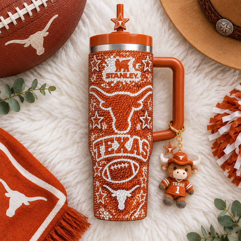 Texas Longhorns 40oz Tumbler With Handle TTNL
