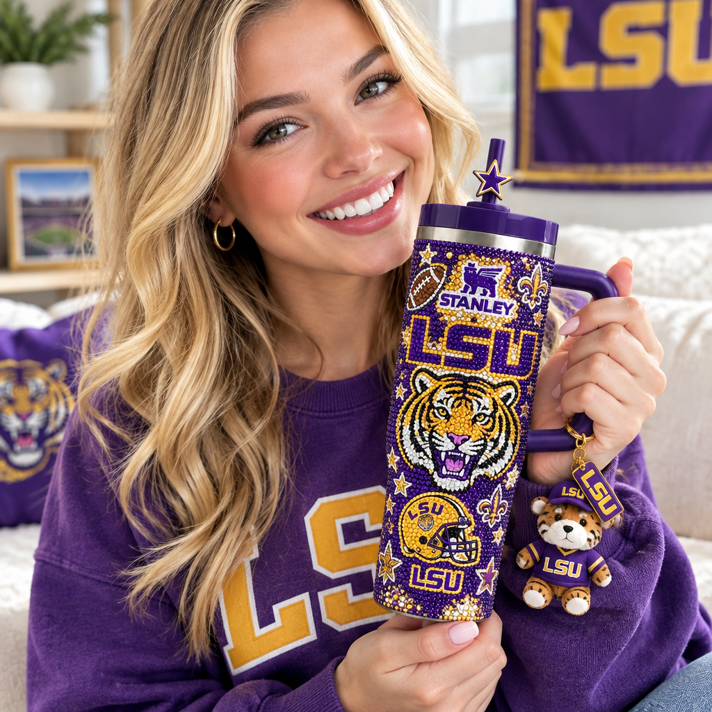 LSU Tigers 40oz Tumbler With Handle TTNL