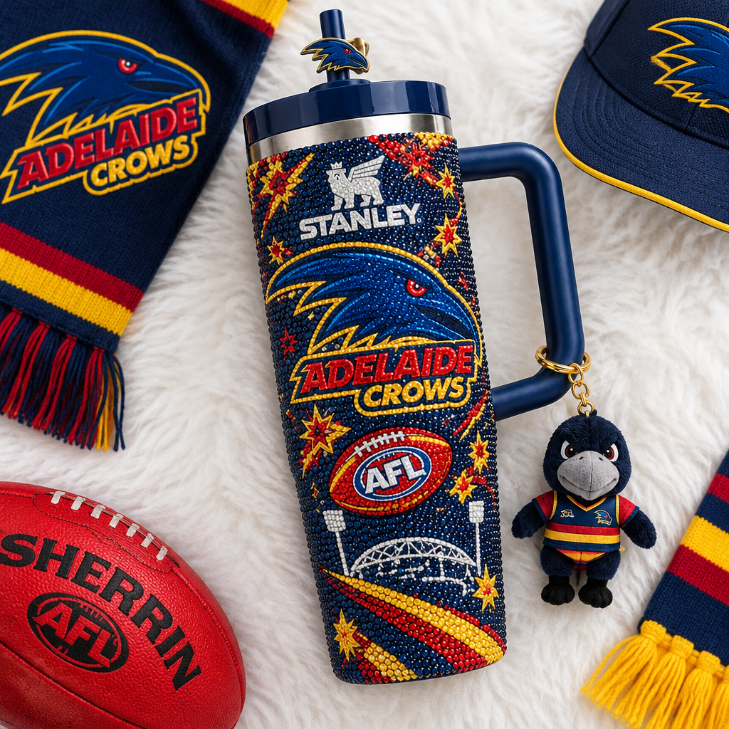 Adelaide Crows 40oz Tumbler With Handle TTNL