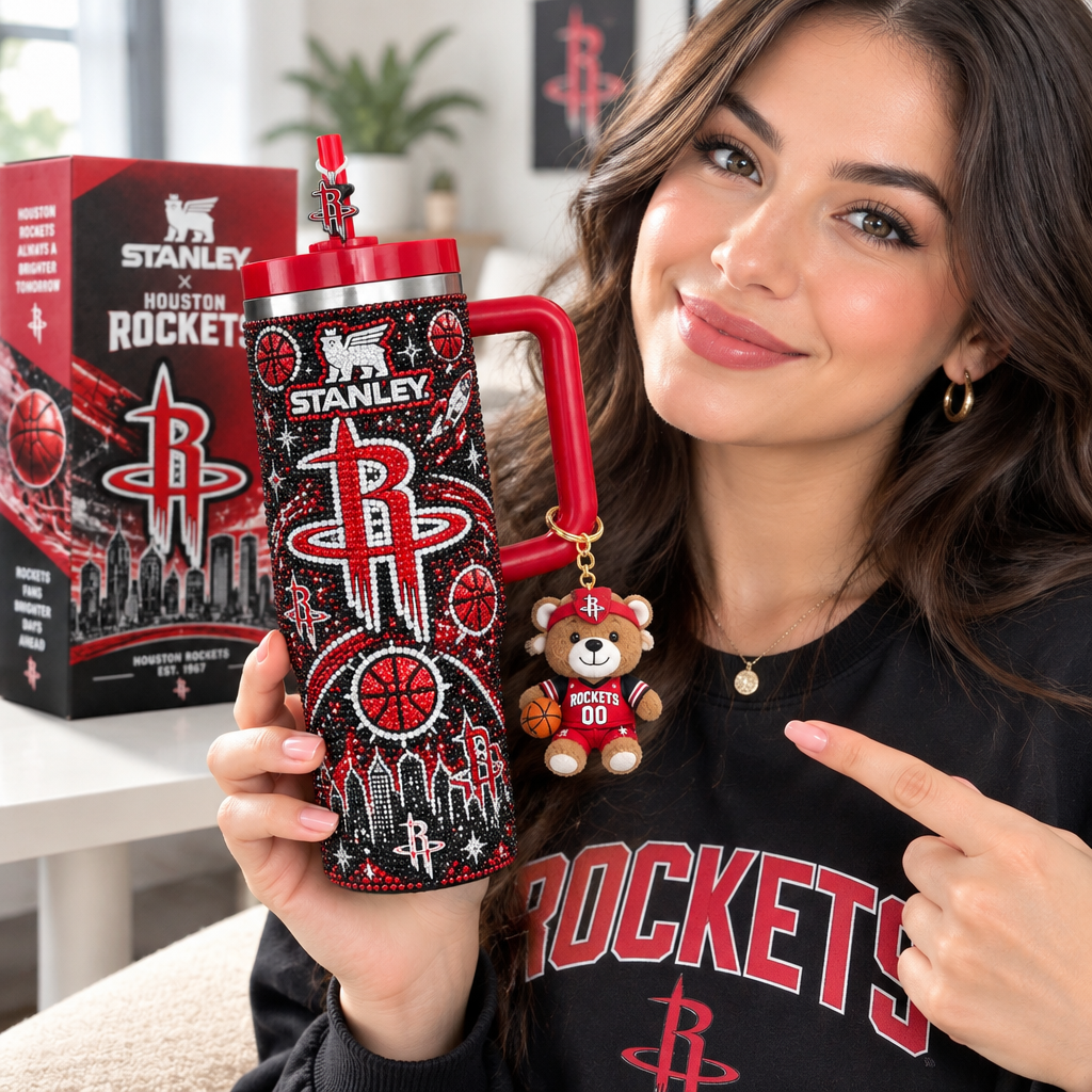 Houston Rockets 40oz Tumbler With Handle TTNL